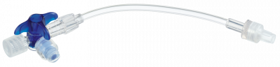 Кран 3-ходовой Дискофикс С с Сэйффлоу 360° синий линия 50 см купить оптом в Москве