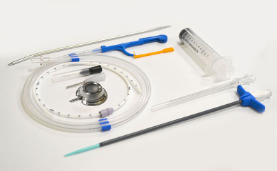 Система для венозно-артериального доступа c портом эллипсовидным PORT TI (титановым) с катетером 8 F и набором для установки купить оптом в Москве