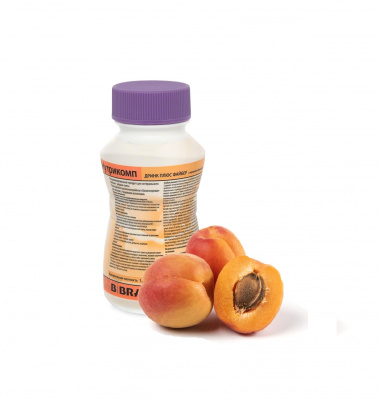 Нутрикомп Дринк Плюс Файбер с персиково-абрикосовым вкусом 200 мл. в пластиковой бутылке купить оптом в Москве